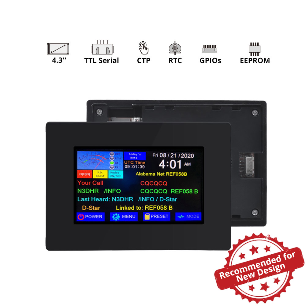

4.3” Nextion Intelligent Series HMI Touch Display with enclosure
