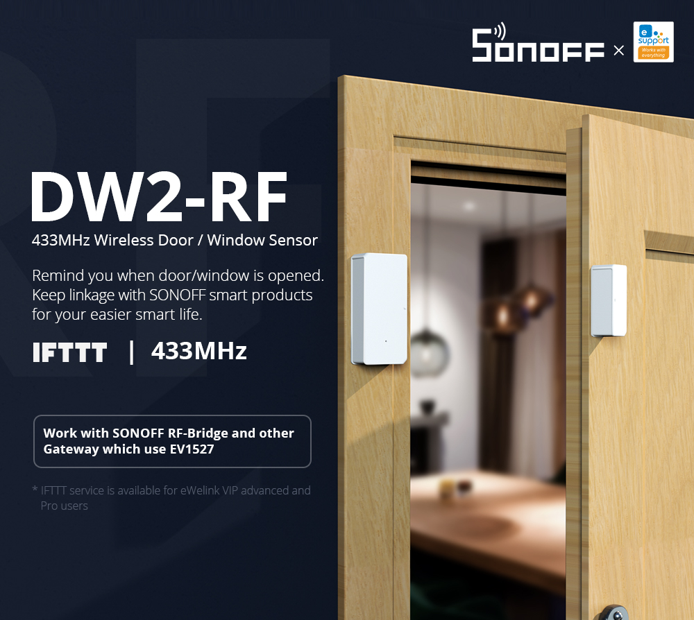SONOFF DW2-RF – 433MHz RF Wireless Door/Window Sensor 99