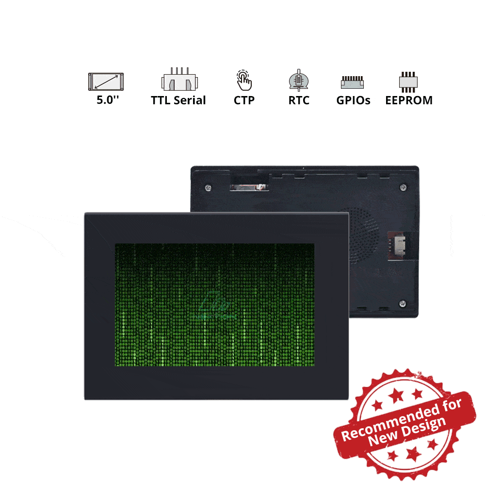 

5.0” Nextion Intelligent Series HMI Touch Display with enclosure