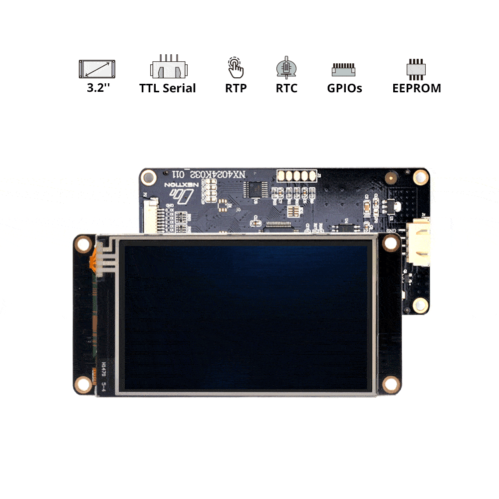 

NX4024K032 - Nextion 3.2” Enhanced Series HMI Touch Display