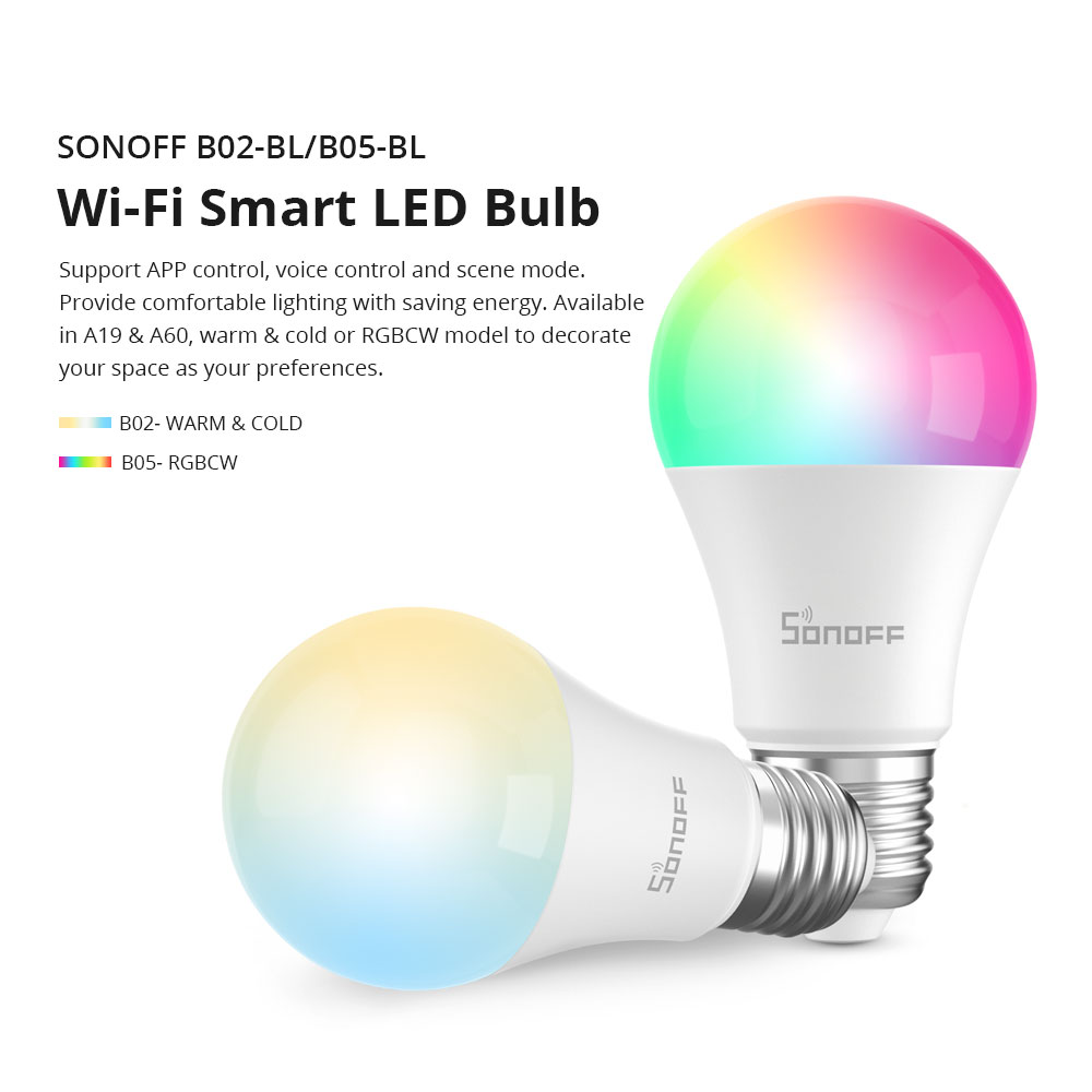 SONOFF B02-BL/B05-BL Wi-Fi Smart LED Bulb 129