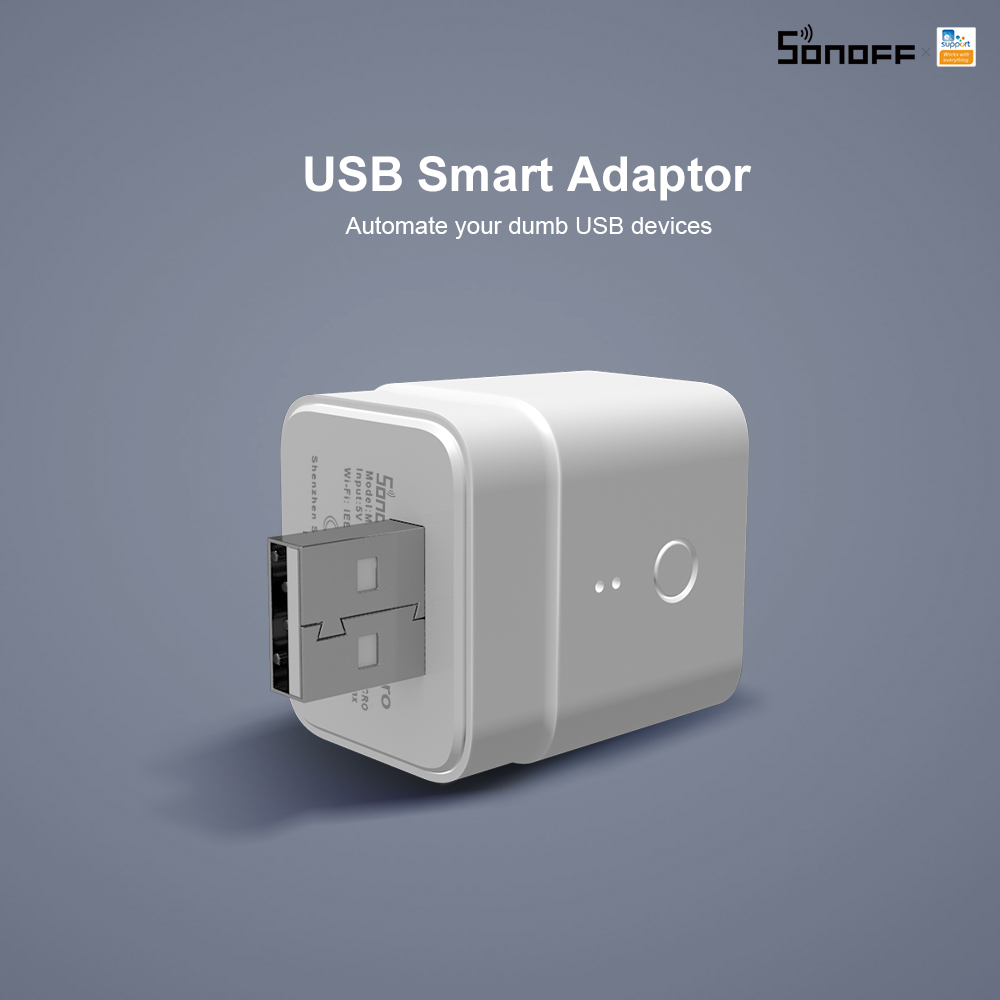 SONOFF Micro – 5V Wireless USB Smart Adaptor 12