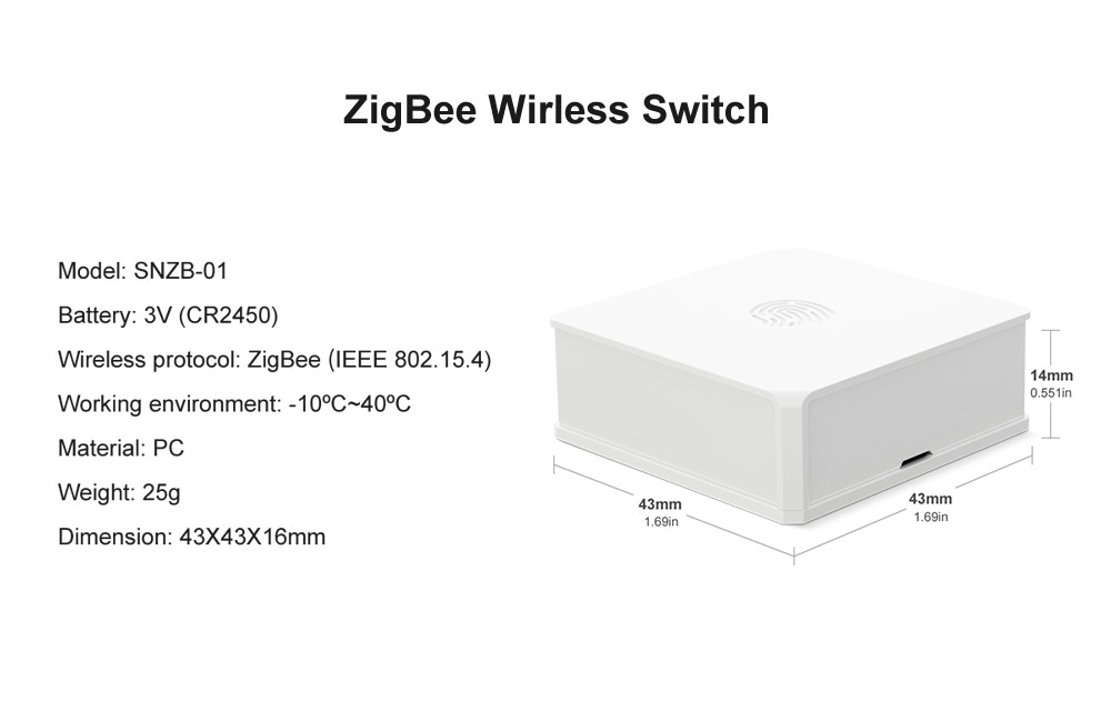 SONOFF SNZB-01 - Zigbee Wireless Switch 19