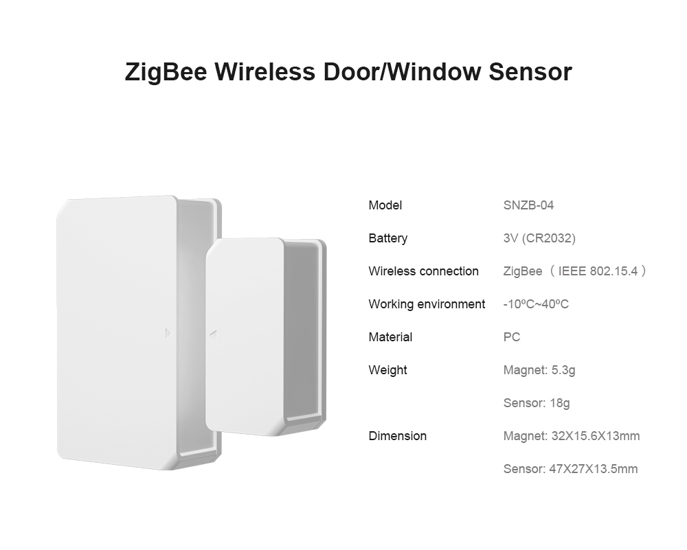 SONOFF SNZB-04 – Zigbee Wireless door/window sensor 170