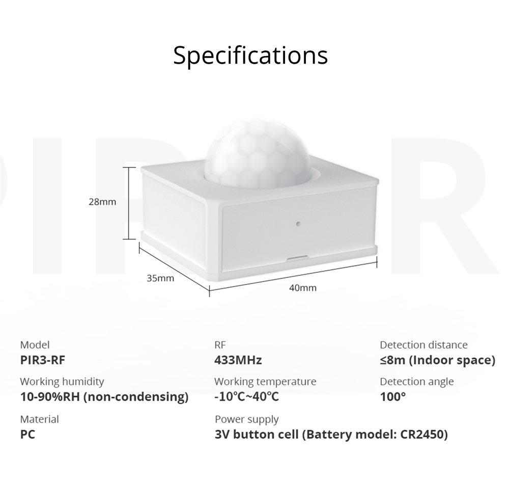 Kaufe -20 ℃ -+40 ℃ Lichtschalter Badezimmer PIR-Sensor-Detektor